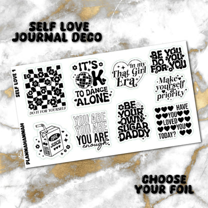 Self Love | Foiled Journal Deco