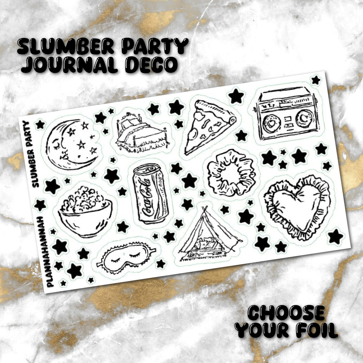 Slumber Party | Foiled Journal Deco