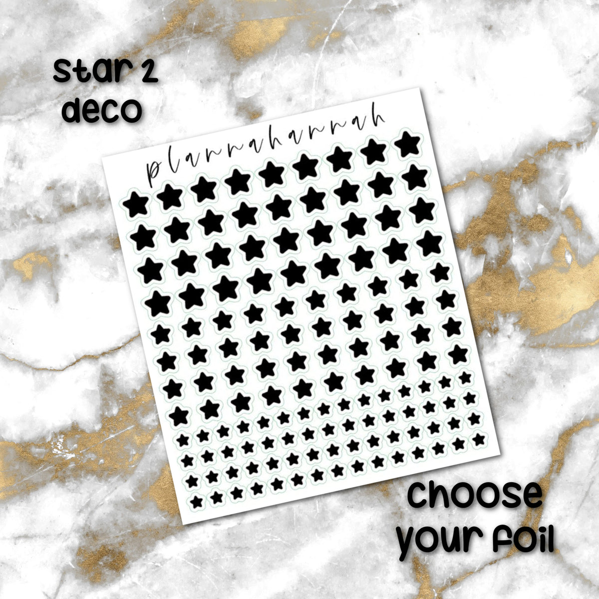 Star 2 | Foiled Journal Deco