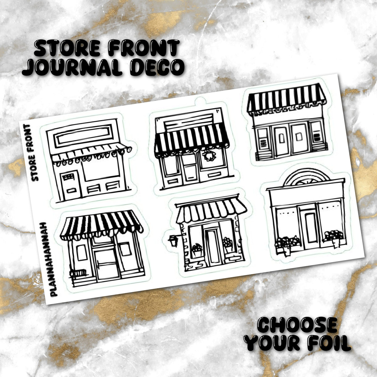 Store Front | Foiled Journal Deco