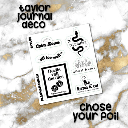 Taylor | Foiled Journal Deco
