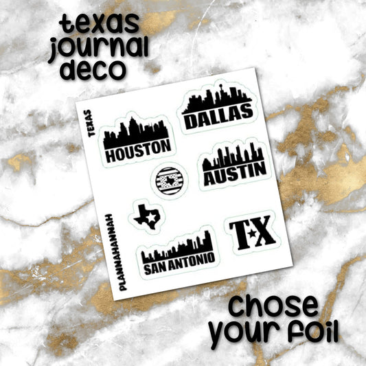 Texas | Foiled Journal Deco