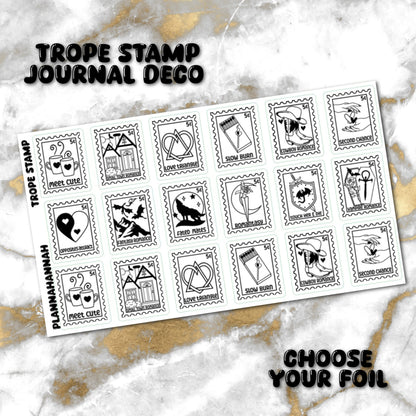 Trope Stamps | Foiled Journal Deco