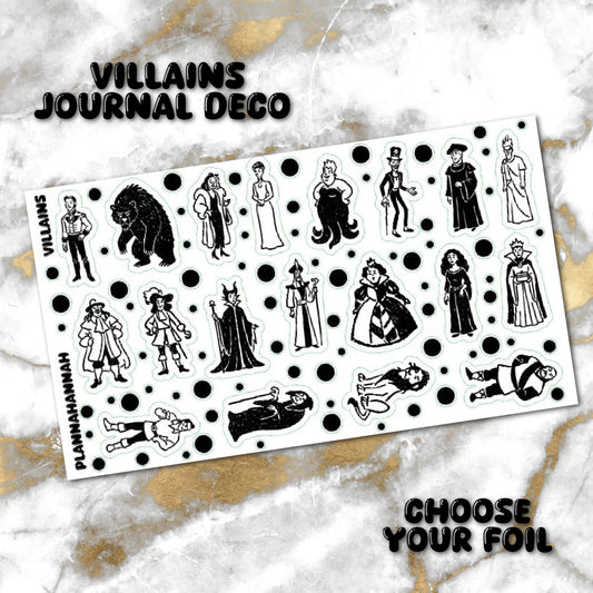 Villains | Foiled Journal Deco