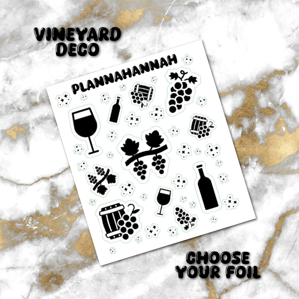 Vineyard | Foiled Journal Deco