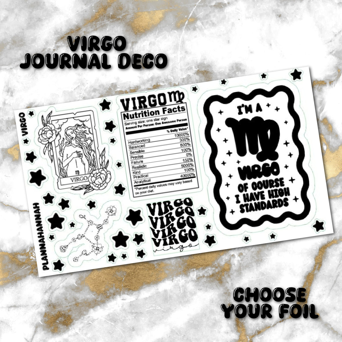 Virgo | Foiled Journal Deco