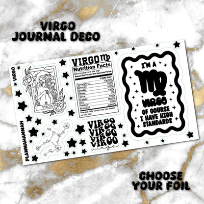 Virgo | Foiled Journal Deco