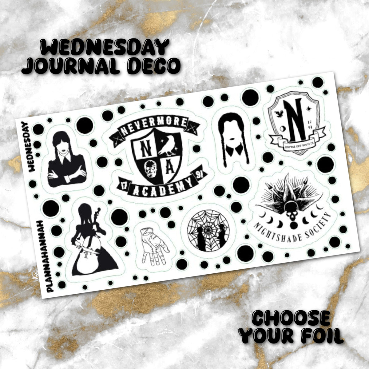 Wednesday | Foiled Journal Deco