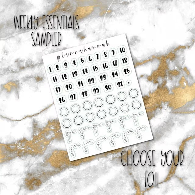 Weekly Essentials | Foiled Stickers