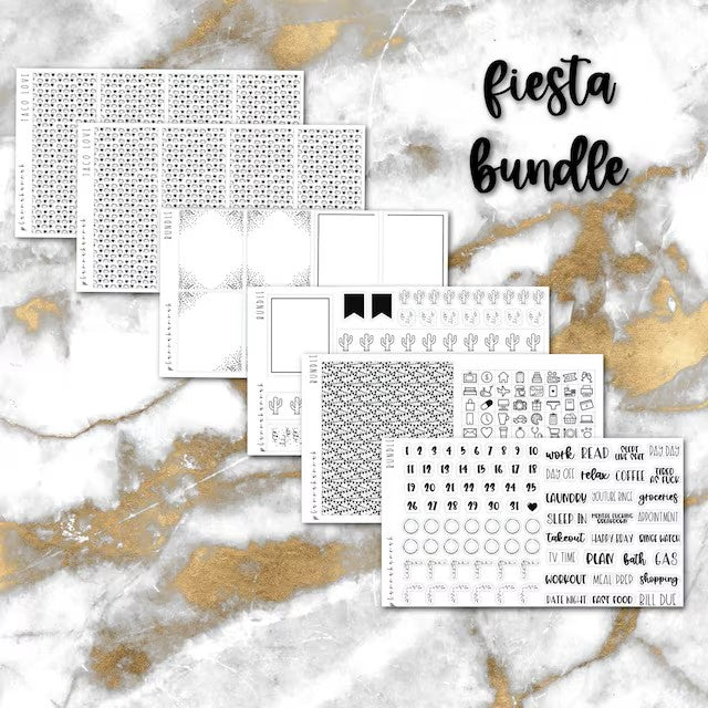Fiesta | Foiled Sticker Bundle