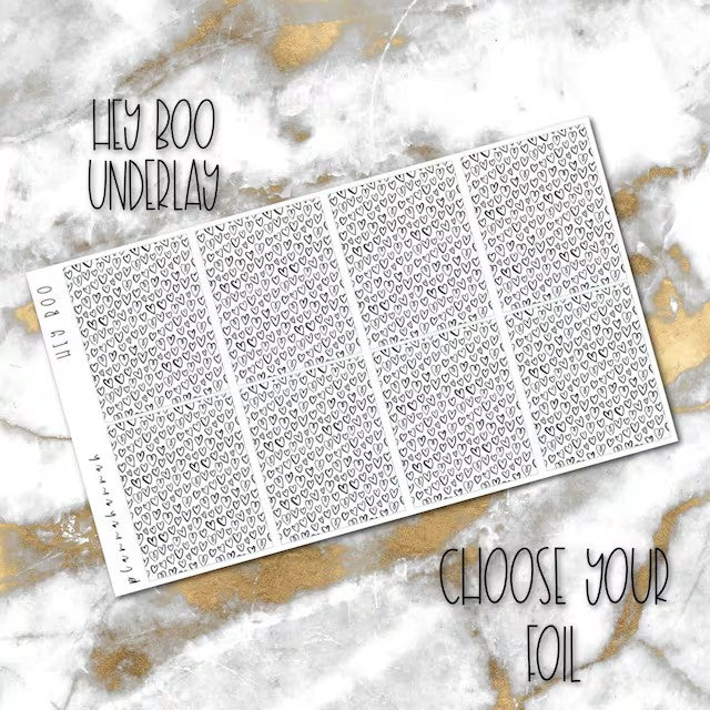 Hey Boo | Foiled Underlay