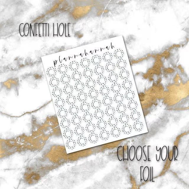 Hole Confetti | Foiled Hole Protector