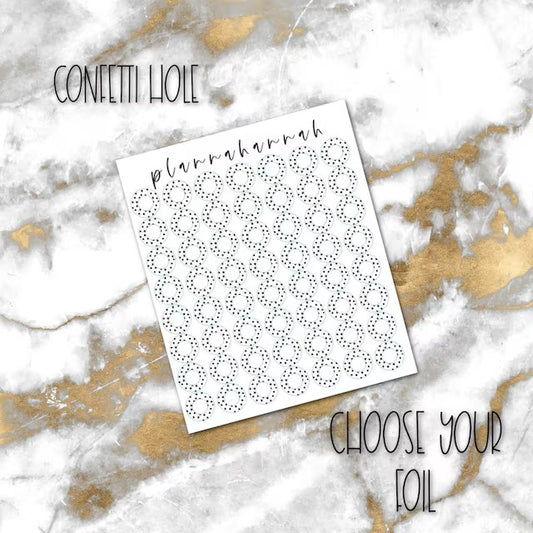 Hole Confetti | Foiled Hole Protector