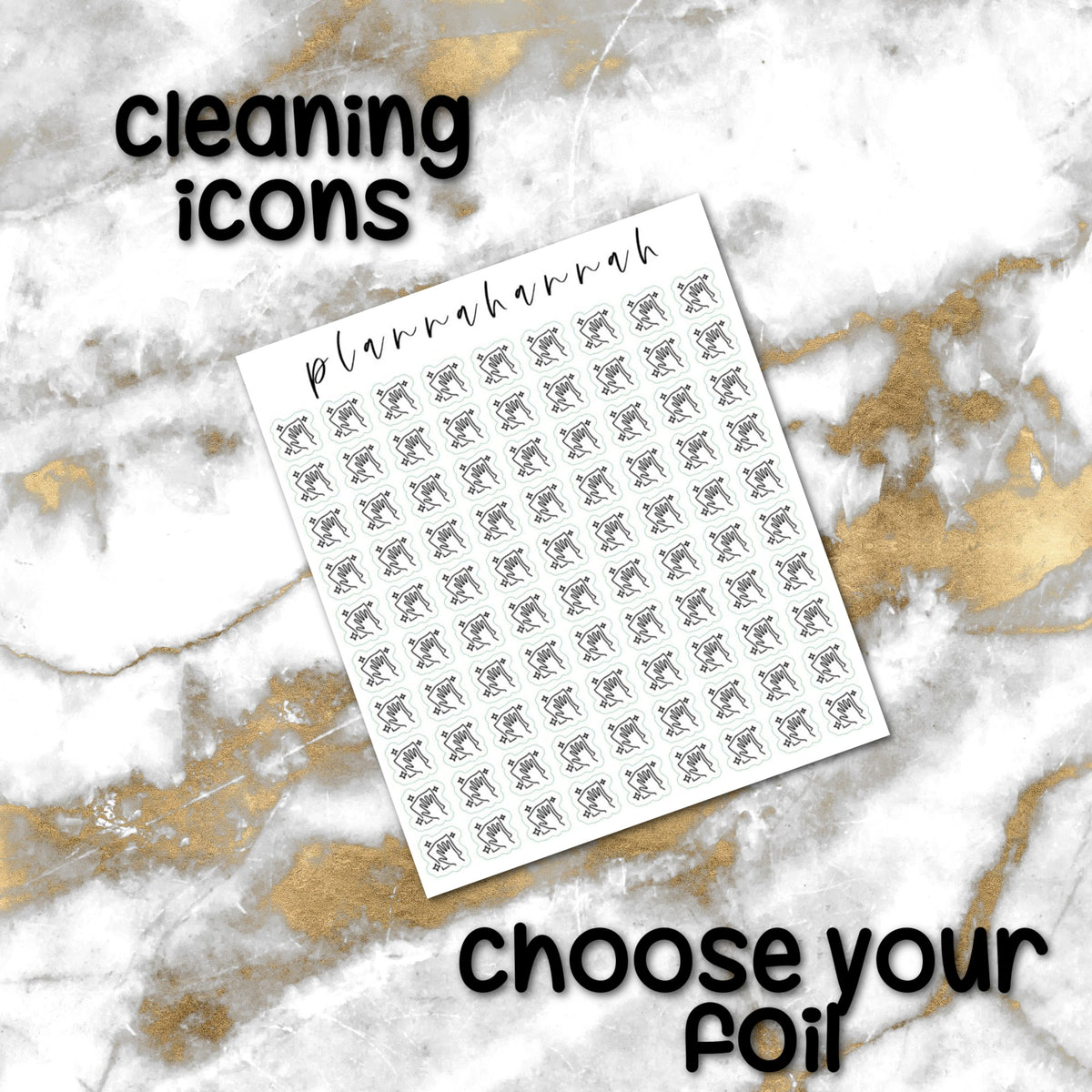 Cleaning | Foiled Icon
