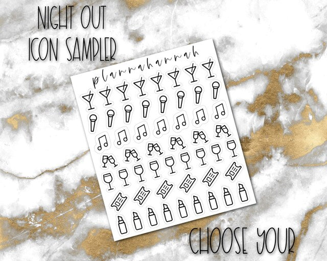 Night Out | Foiled Icon Sampler