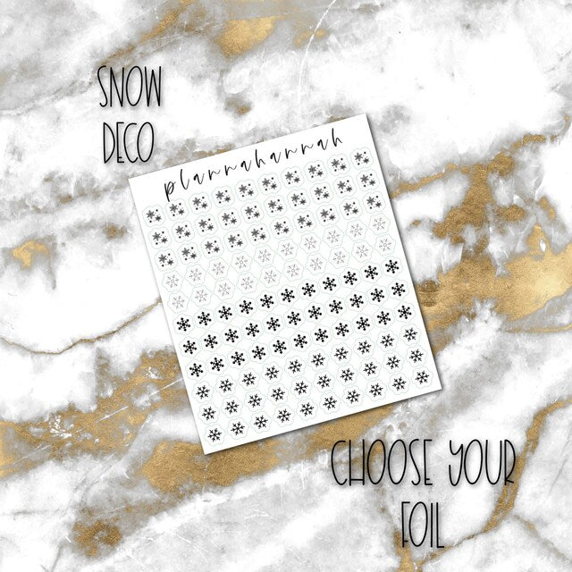 Snow | Foiled Deco Bits