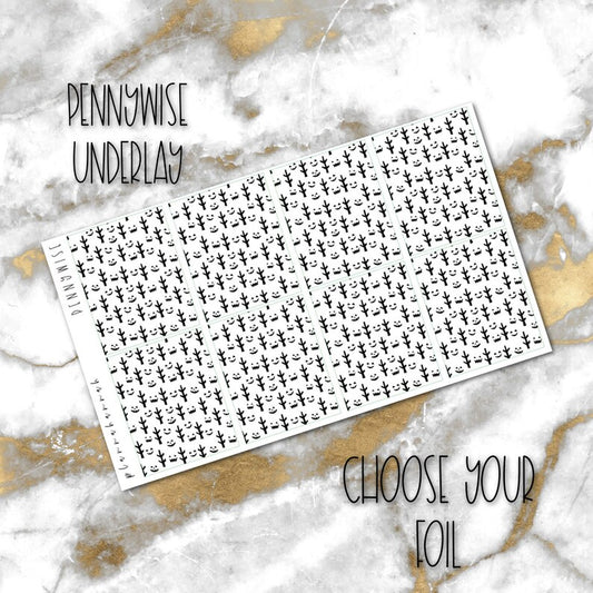 Pennywise | Foiled Halloween Underlays