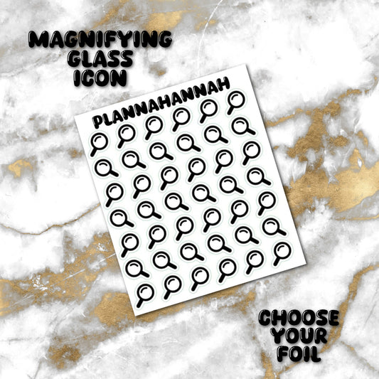 Magnifying Glass | Foiled Icon
