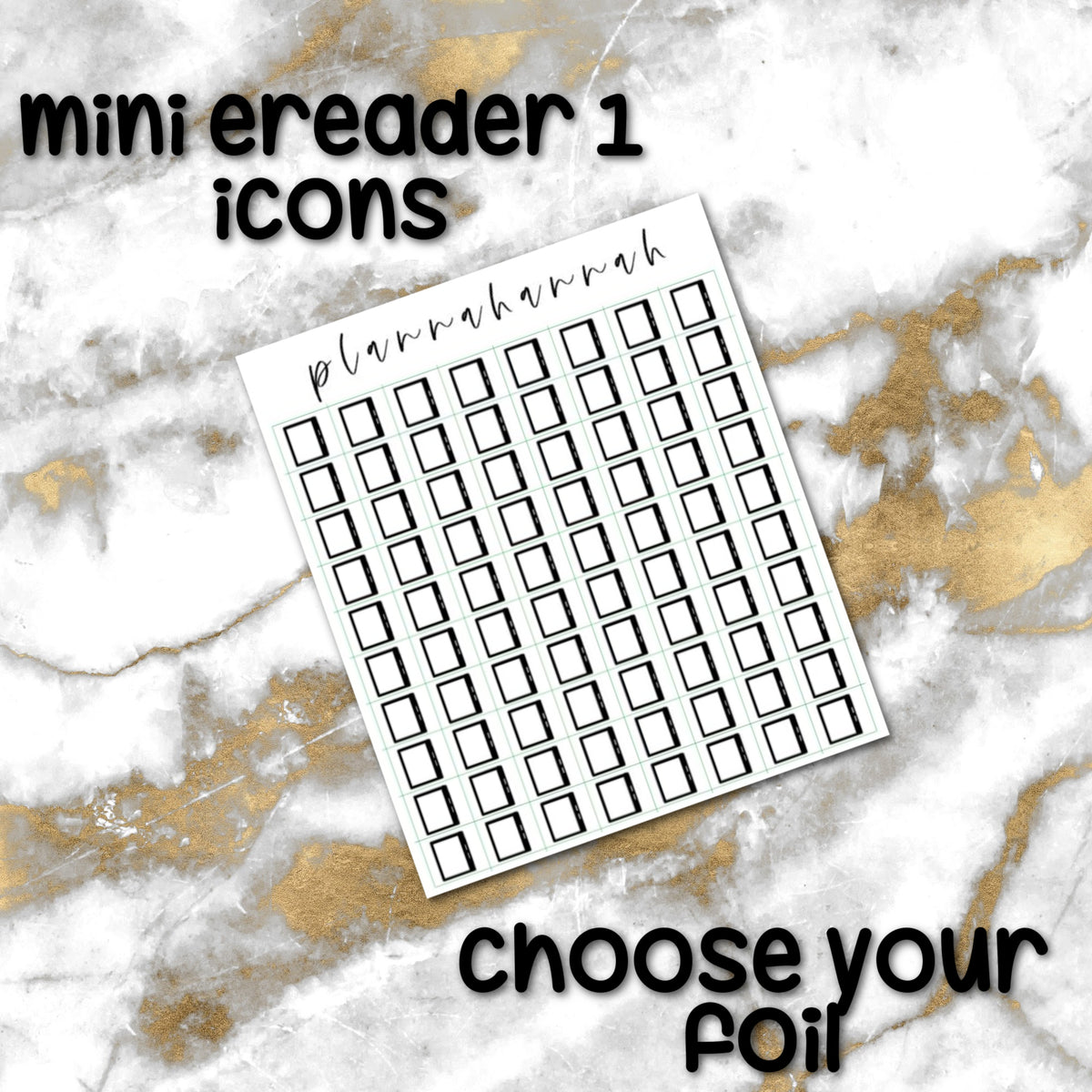 Mini Ereader 1 | Foiled Icon
