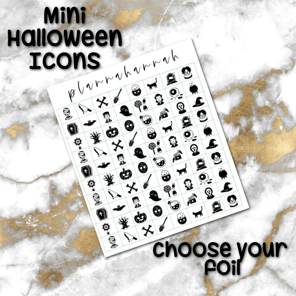Mini Halloween | Foiled Halloween Icons