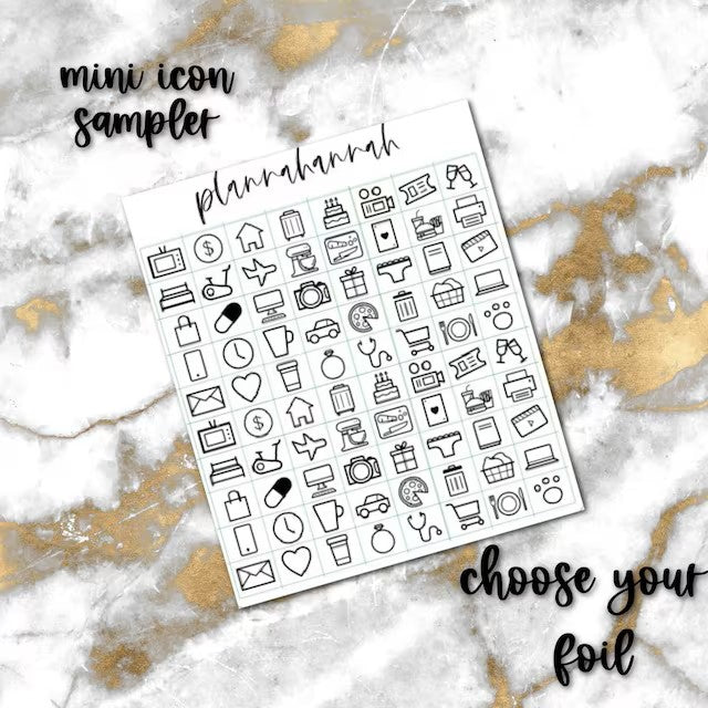 Mini Icons | Foiled Icon Sampler