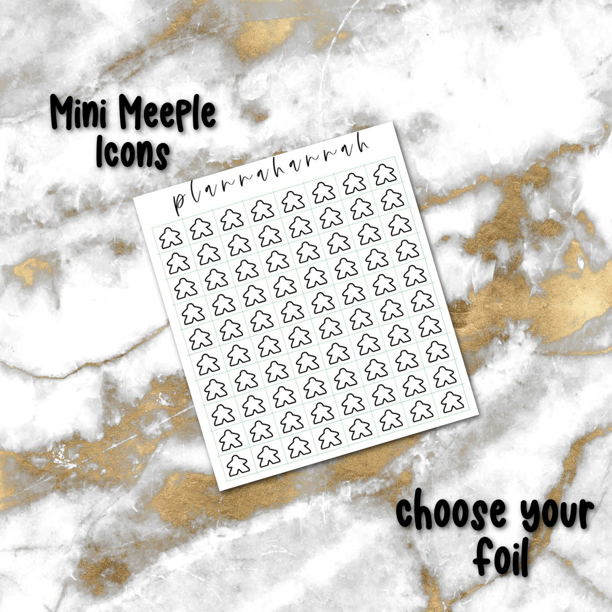 Mini Meeple | Foiled Icons