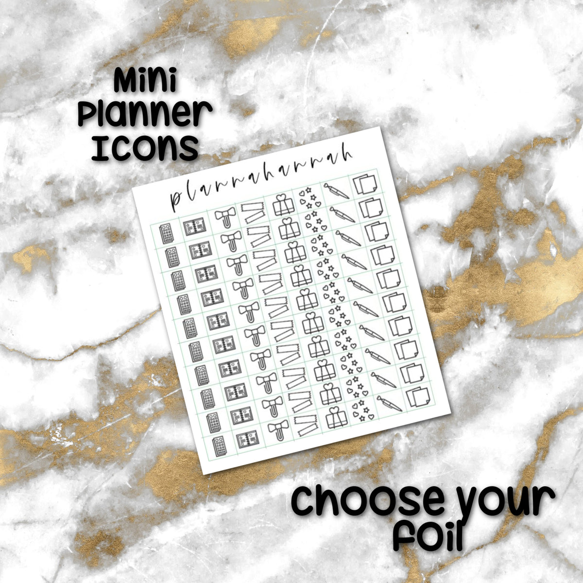 Mini Planner | Foiled Icon