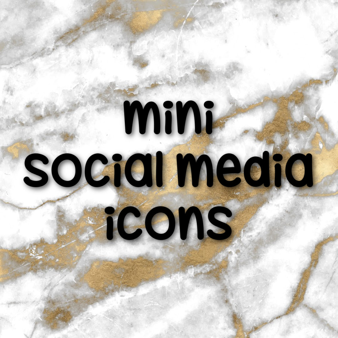 Mini Social Media | Foiled Icons