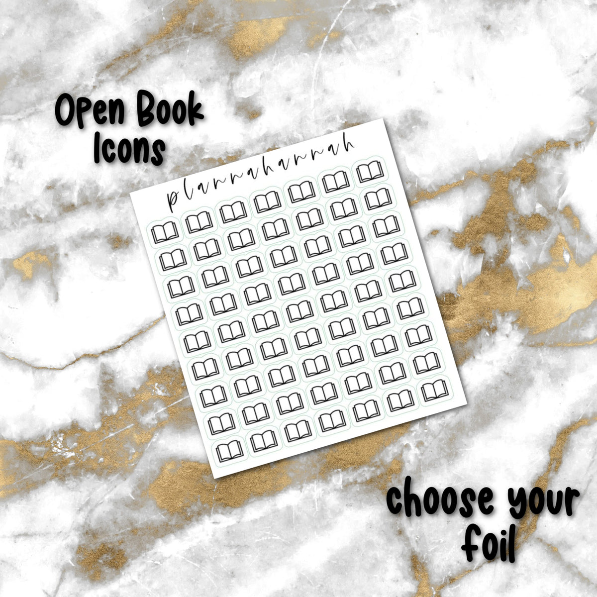 Open Book | Foiled Icons