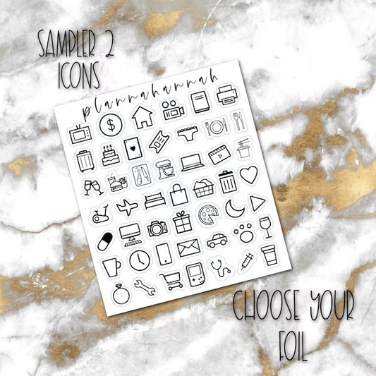 Sampler 2 | Foiled Icon Sampler