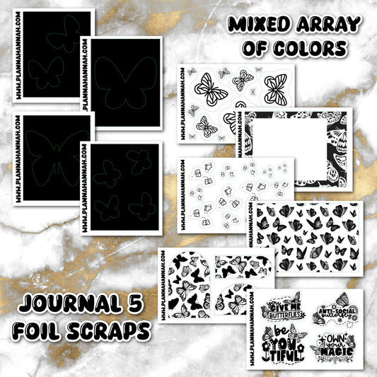 Junk Journal V5 | Mixed Foil Journaling Stickers