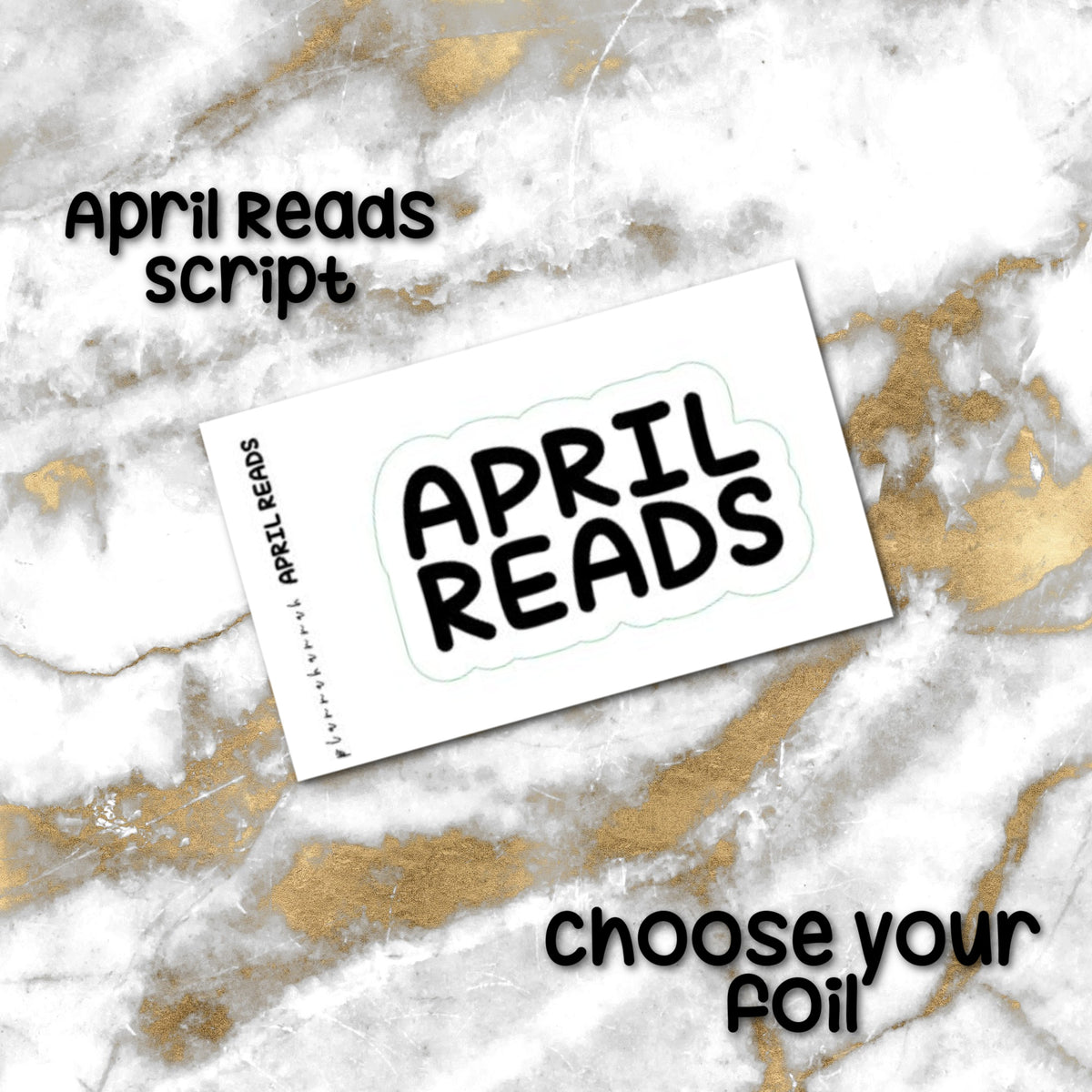 April Reads | Foiled Journaling Sticker