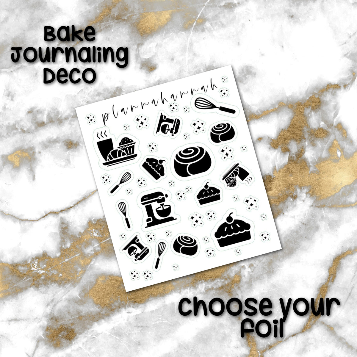 Bake | Foiled Journal Deco