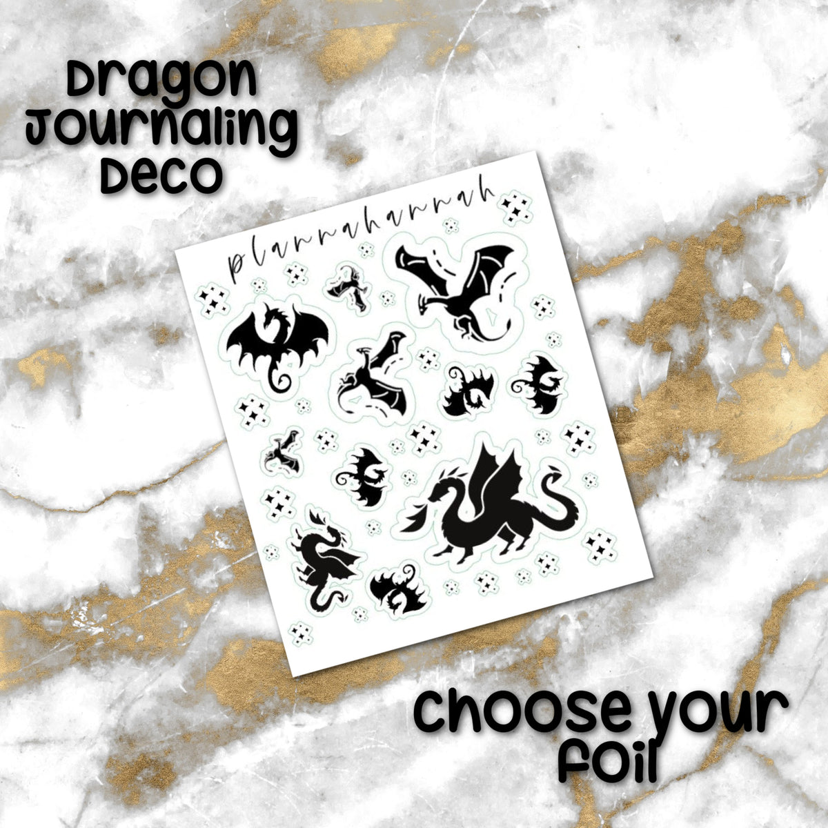 Dragon | Foiled Journal Deco