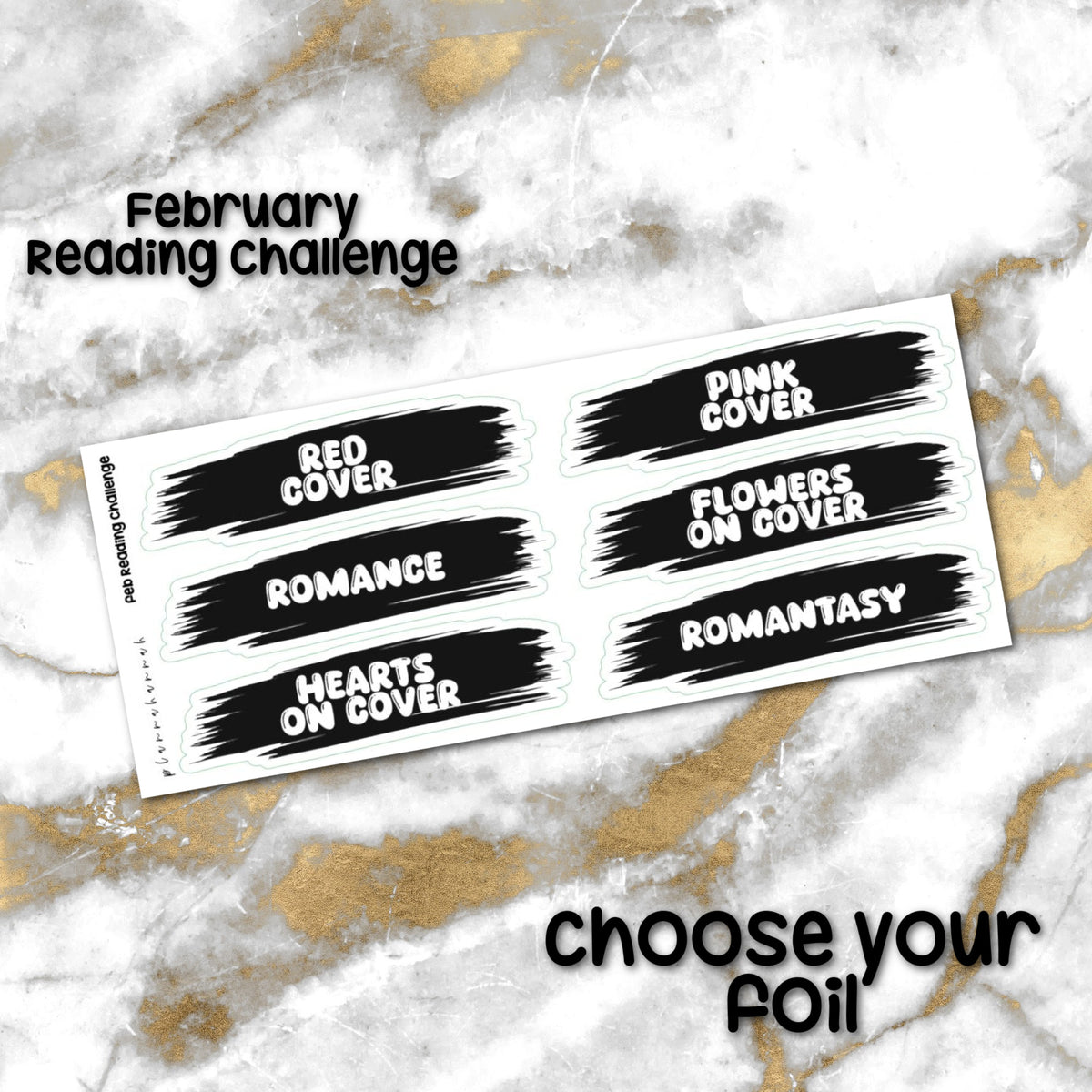 April Reading Challenge | Foiled Journal Sticker