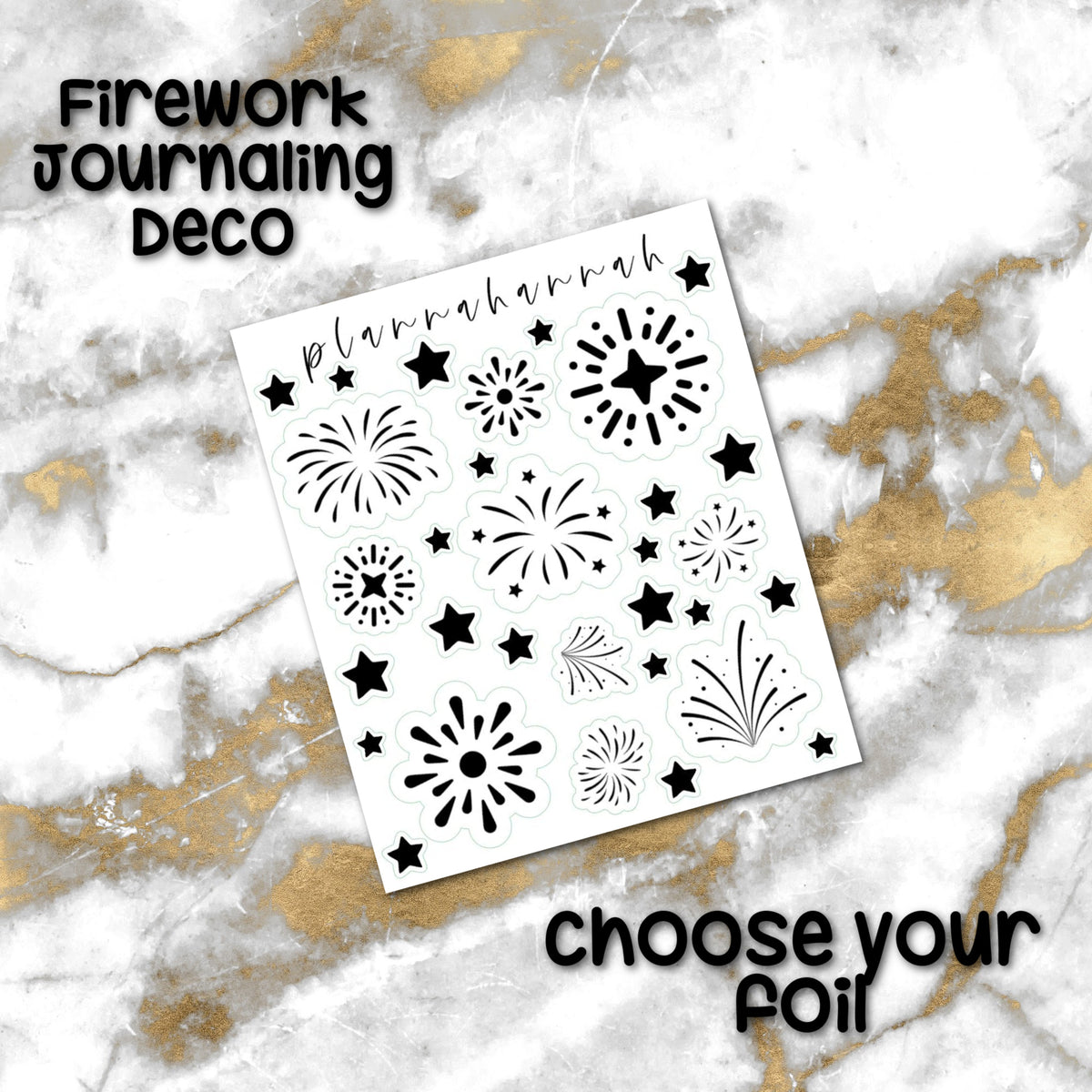 Firework | Foiled Journal Deco