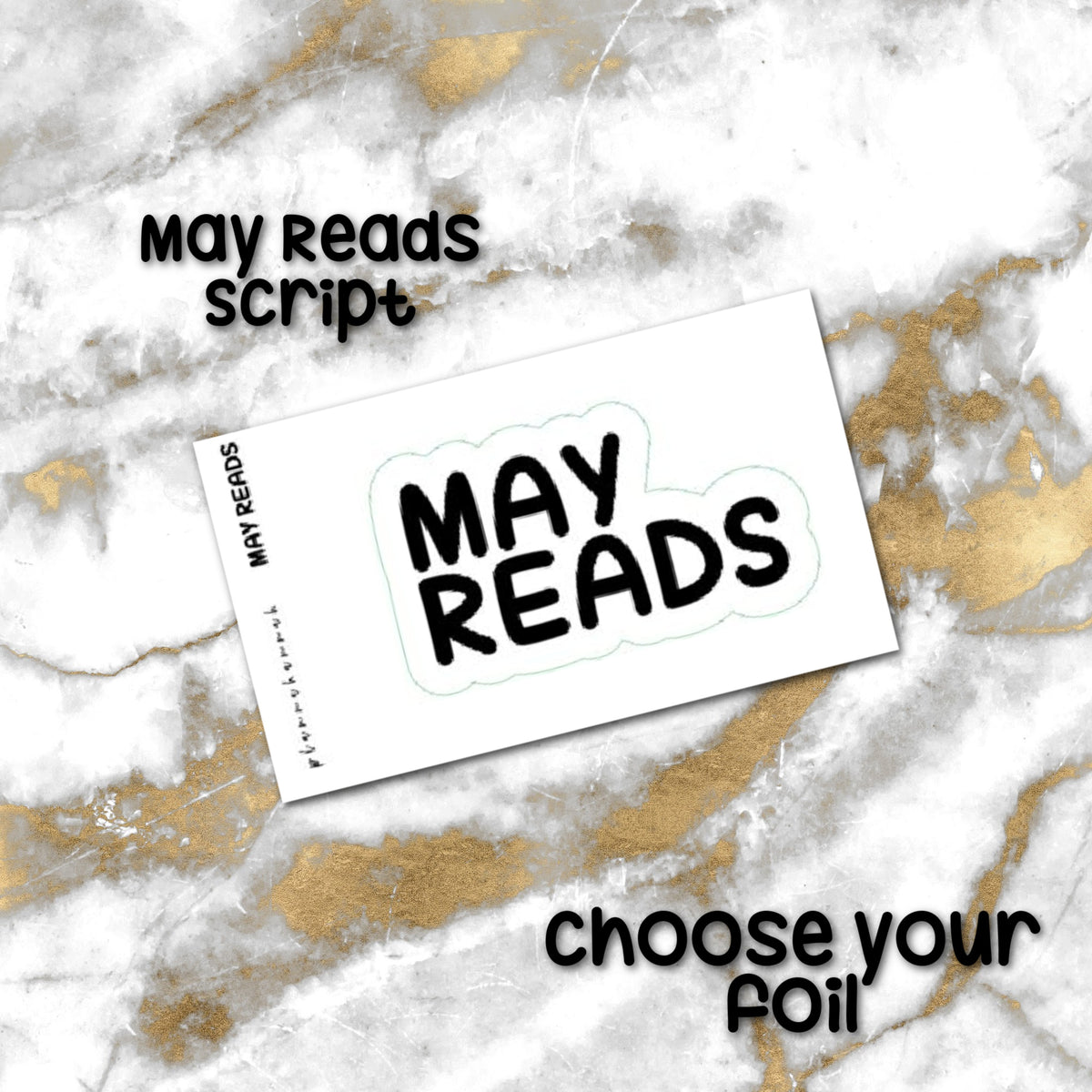 May Reads | Foiled Journaling Sticker