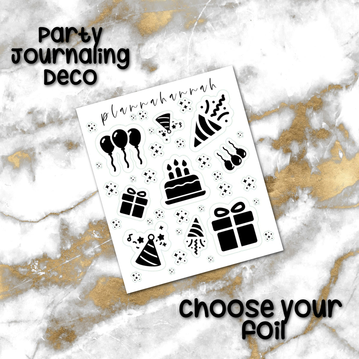 Party | Foiled Journal Deco