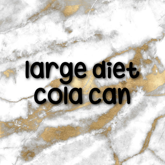 Diet Cola Can | Foiled Single Sticker *NOT WATERPROOF*