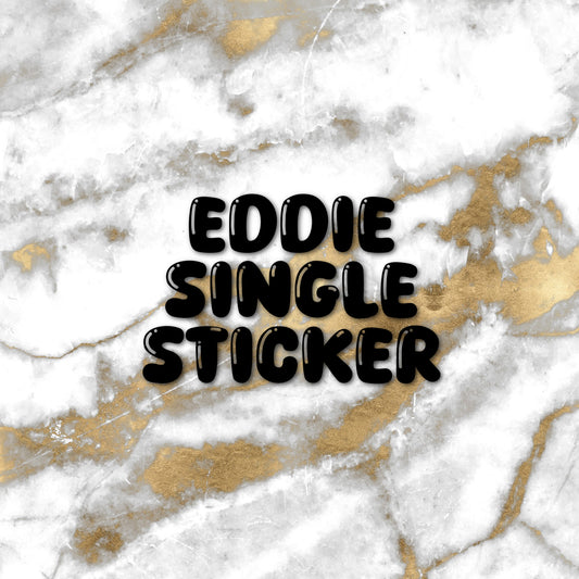 Eddie | Foiled Single Sticker *NOT WATERPROOF*