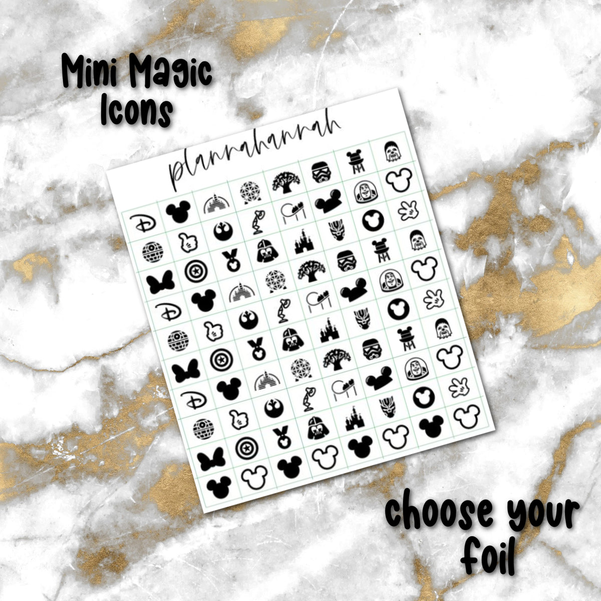 Mini Magic Icons | Foiled Icon Sampler