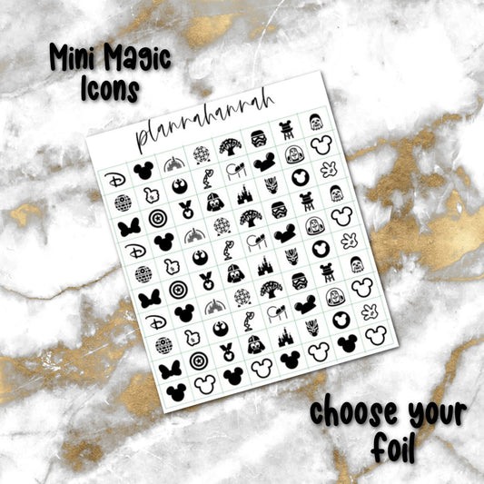 Mini Magic Icons | Foiled Icon Sampler