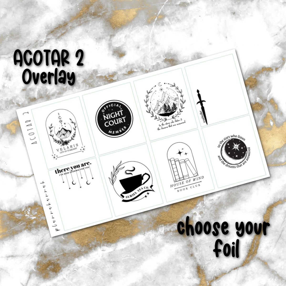 ACOTAR 2 | Foiled Overlay
