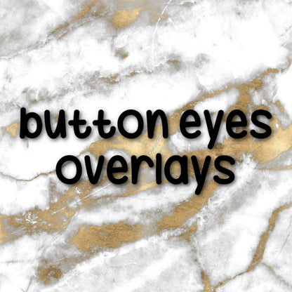 Button Eyes | Foiled Halloween Overlay