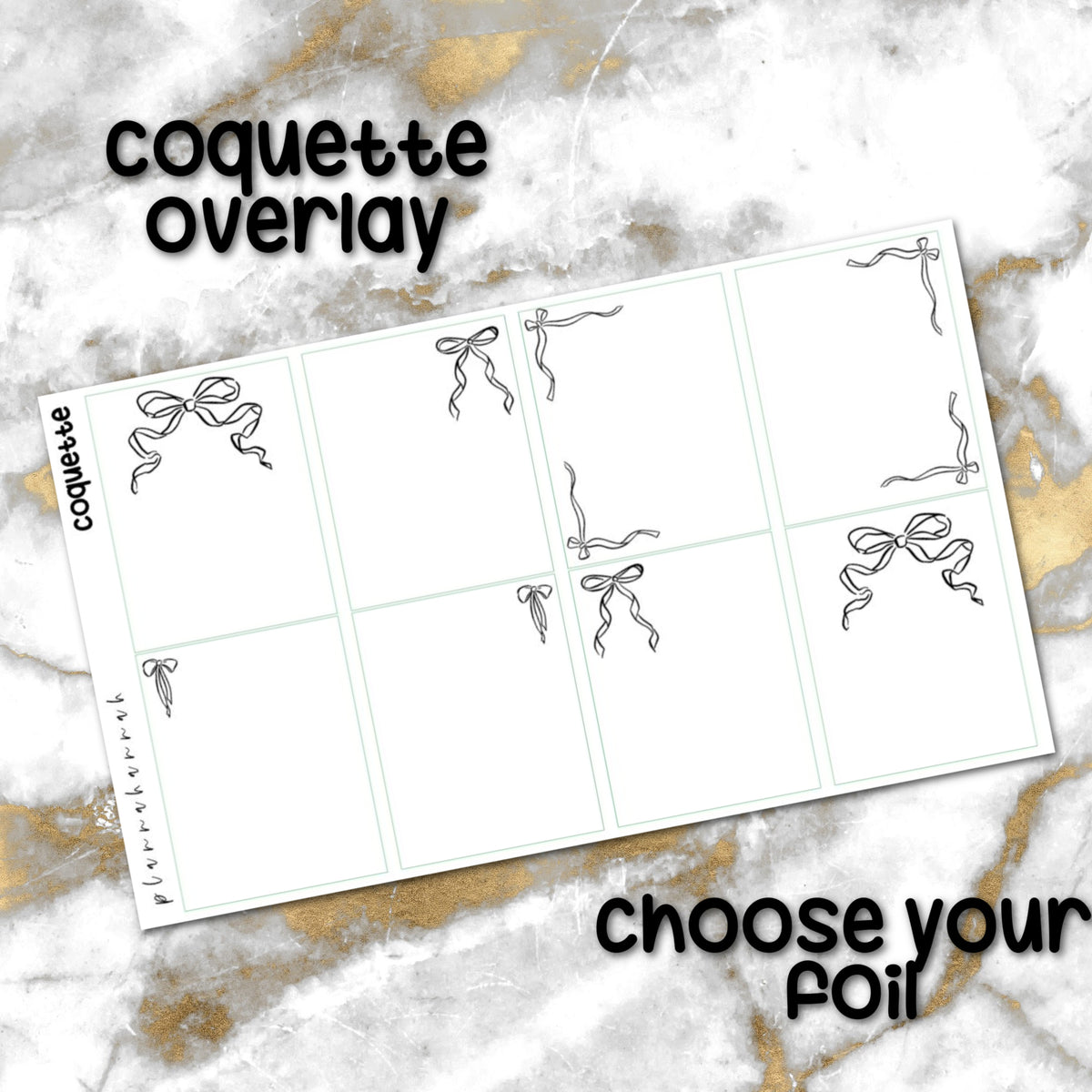 Coquette | Foiled Overlay
