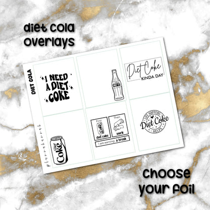 Diet Cola | Foiled Overlay