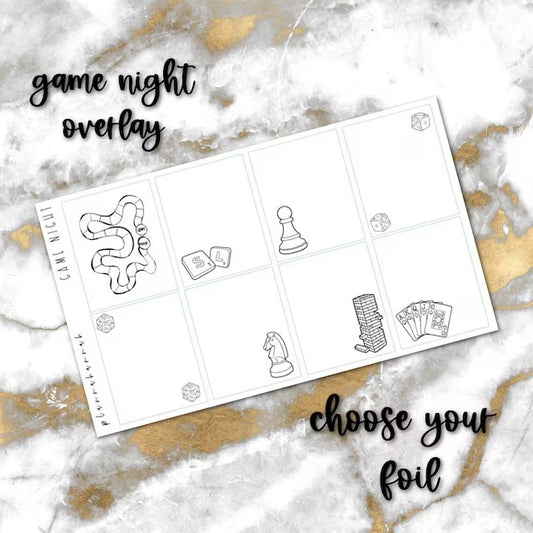 Game Night | Foiled Overlay