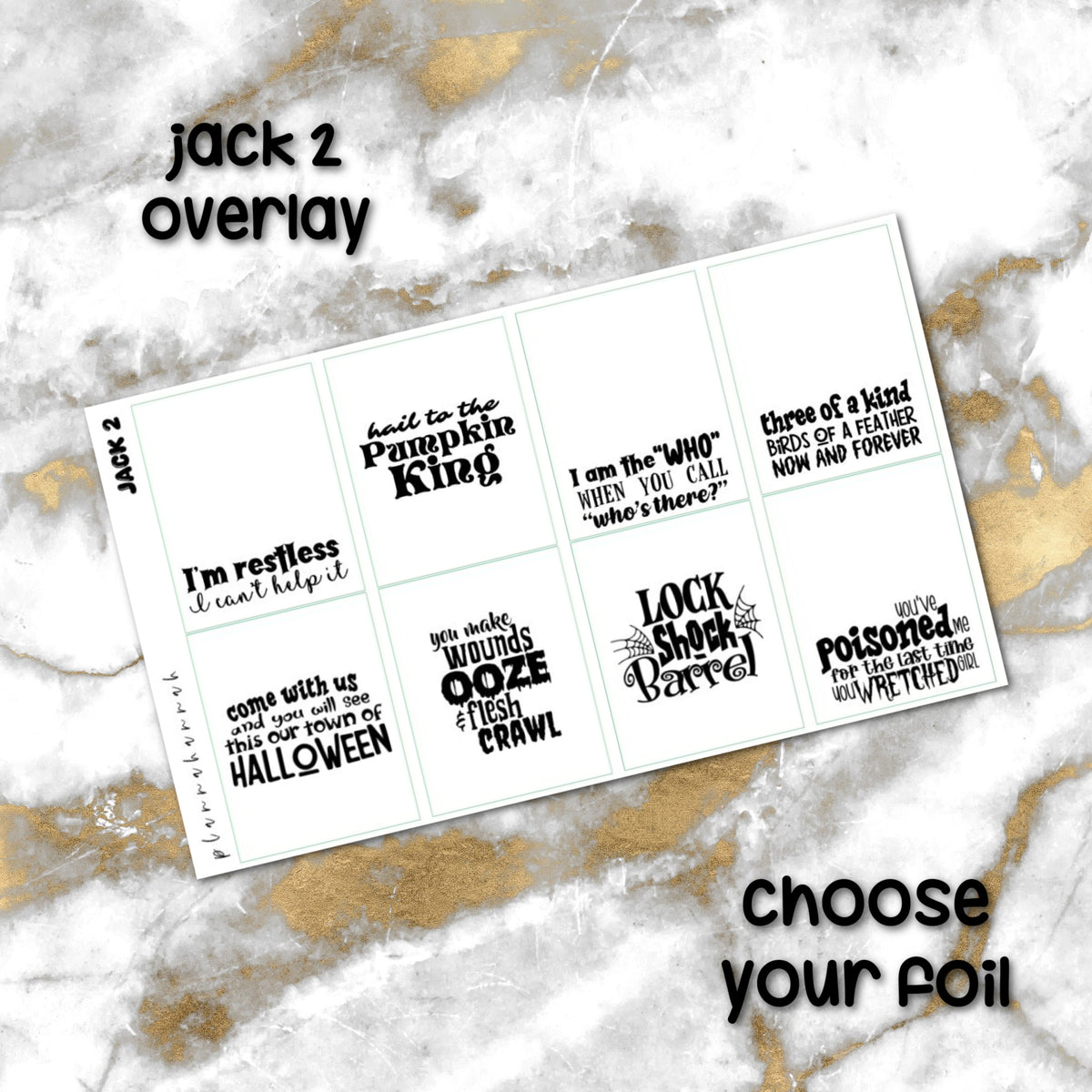 Jack 2 | Foiled Halloween Overlay