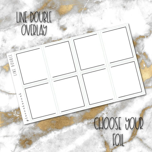 Double Box Line | Foiled Overlay