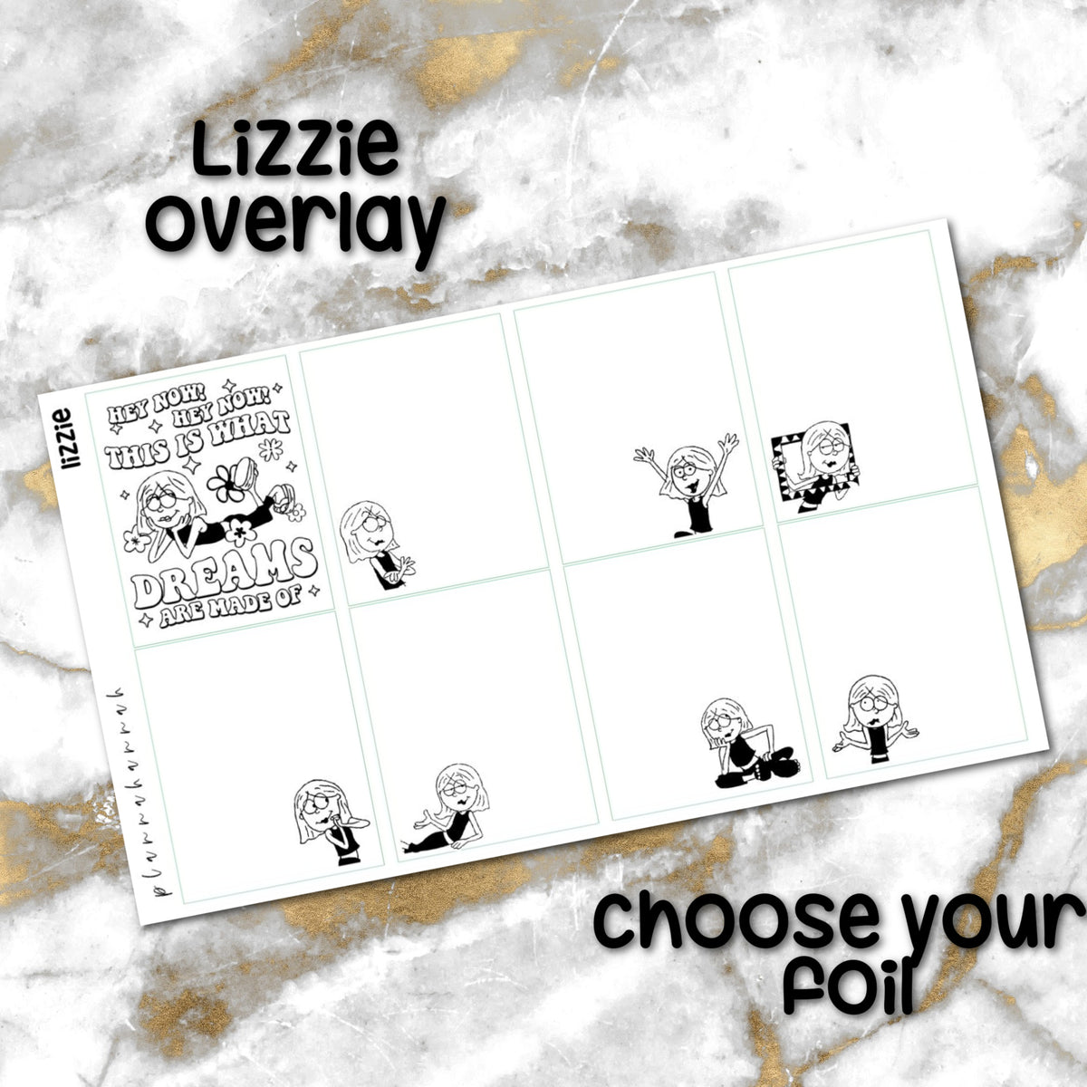 Lizzie | Foiled Overlay